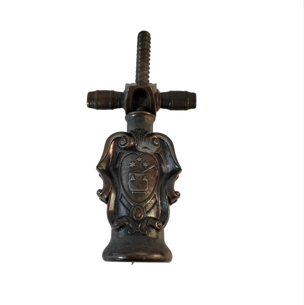Vintage Fattoria Picedo Vini Pregiati Corkscrew Bronze Made In Italy